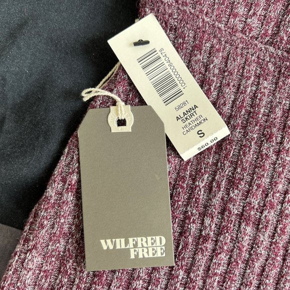 NWT Aritzia Wilfred Free Alanna Skirt - Heather Cardamom - S - Picture 2 of 6